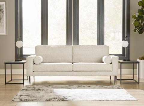 Modern Upholstered Sofa in White - HER Home Design Boutique